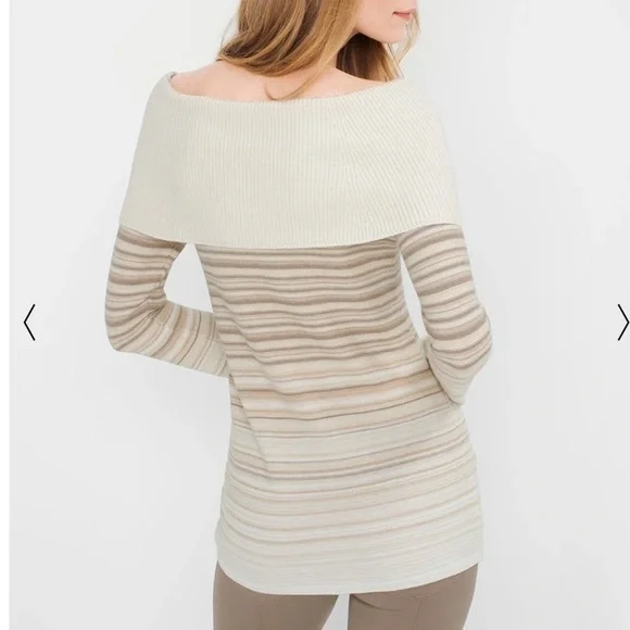 White House Black Market Off-the-Shoulder Sweater - Picture 3 of 8